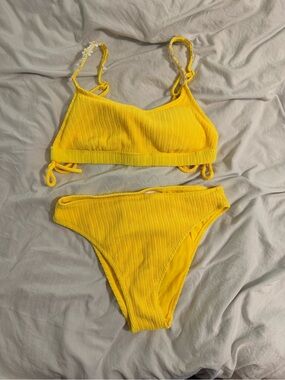 No Boundaries Bright Yellow Bikini Set